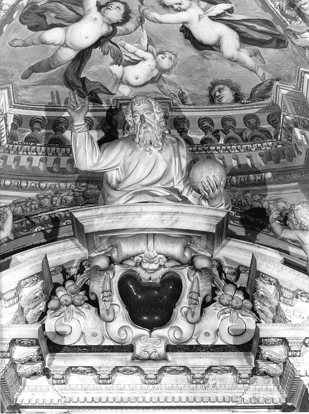 Dio Padre (statua, elemento d'insieme) di Orsolino Tommaso (attribuito) (sec. XVII)