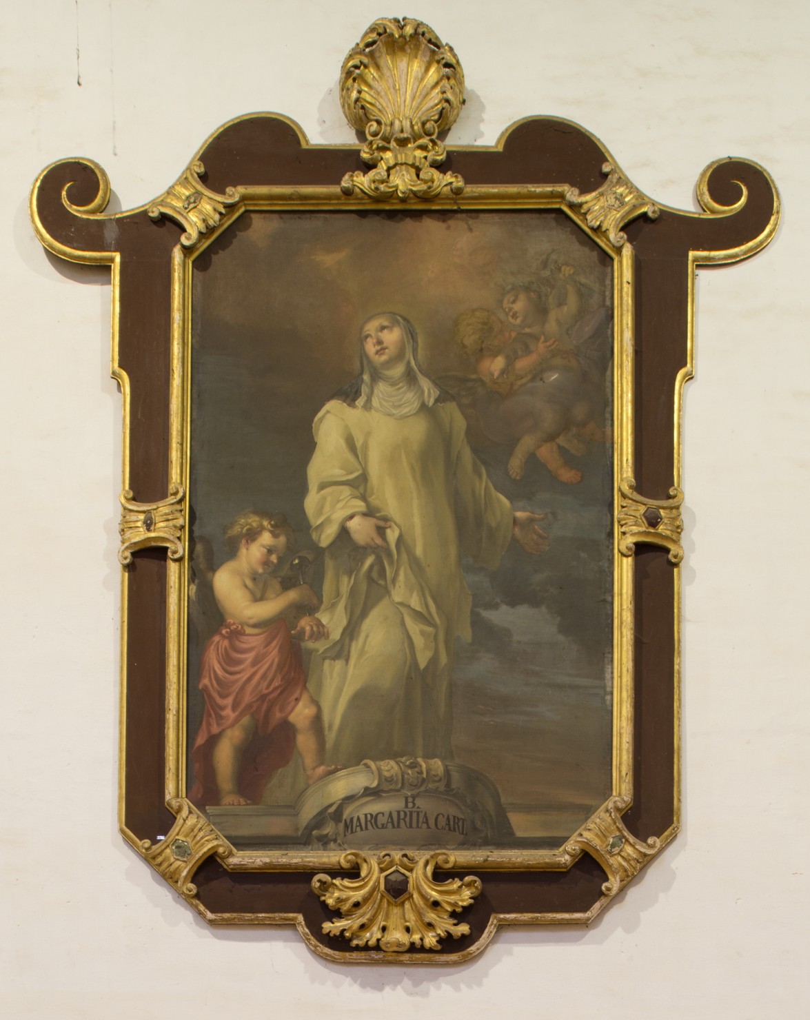 beata Margherita (dipinto, opera isolata) di Panza Federico (attribuito) (fine sec. XVII)