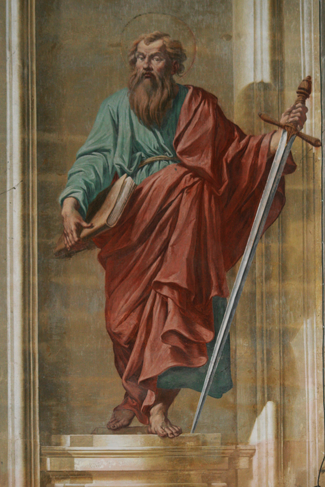 San Paolo (dipinto murale, elemento d'insieme) di Procaccini Giuseppe (sec. XVII)
