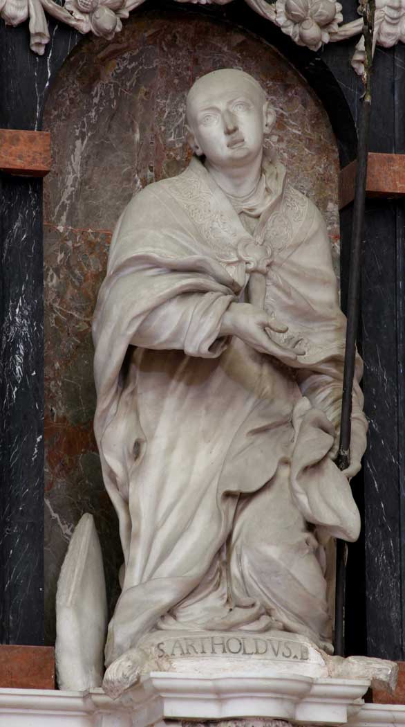 Sant'Artoldo Vescovo (statua) di Rusnati Giuseppe (sec. XVII)