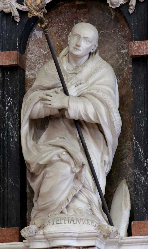 Santo Stefano Vescovo (statua) di Rusnati Giuseppe (sec. XVII)