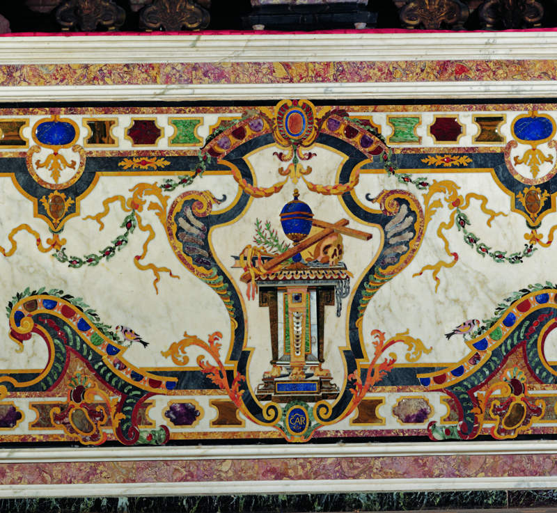altare, complesso decorativo di Busca Annibale (sec. XVII)