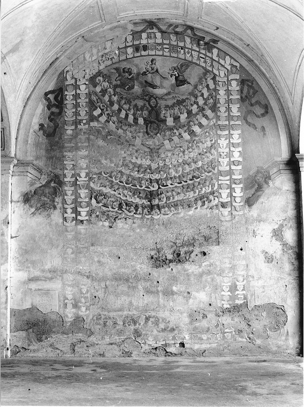 Albero della religione certosina (dipinto murale, opera isolata) di Santagostino Agostino (sec. XVII)