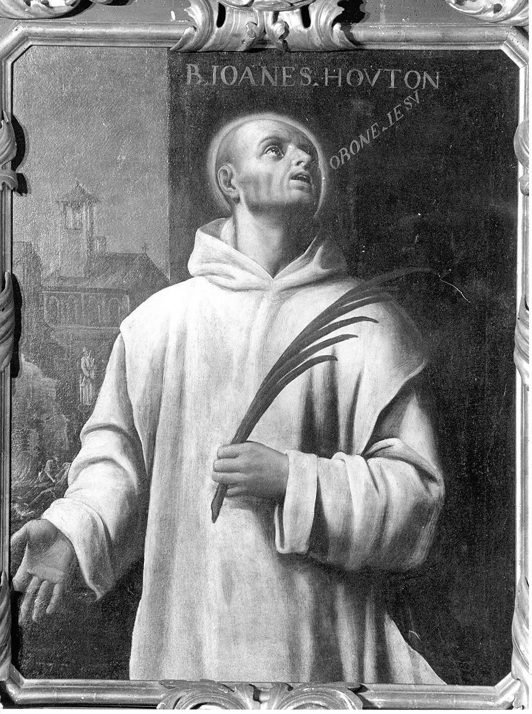 San Giovanni Houghton, martire certosino (dipinto, opera isolata) di Vermiglio Giuseppe (bottega) (metà sec. XVII)