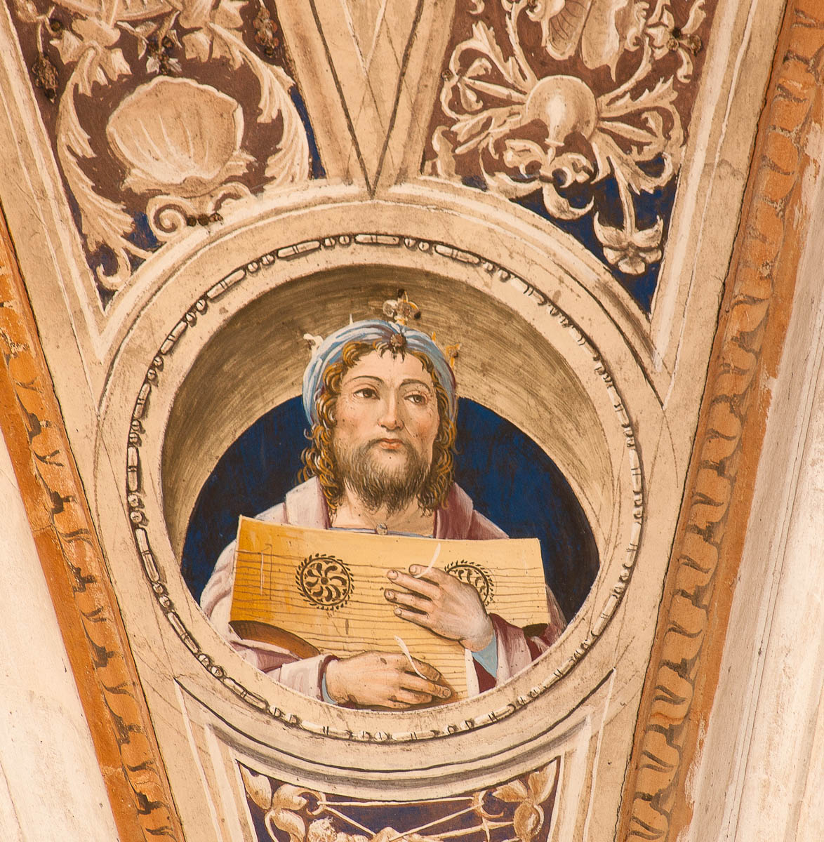 Davide (dipinto murale, elemento d'insieme) di Zenale Bernardino (attribuito) (sec. XV)