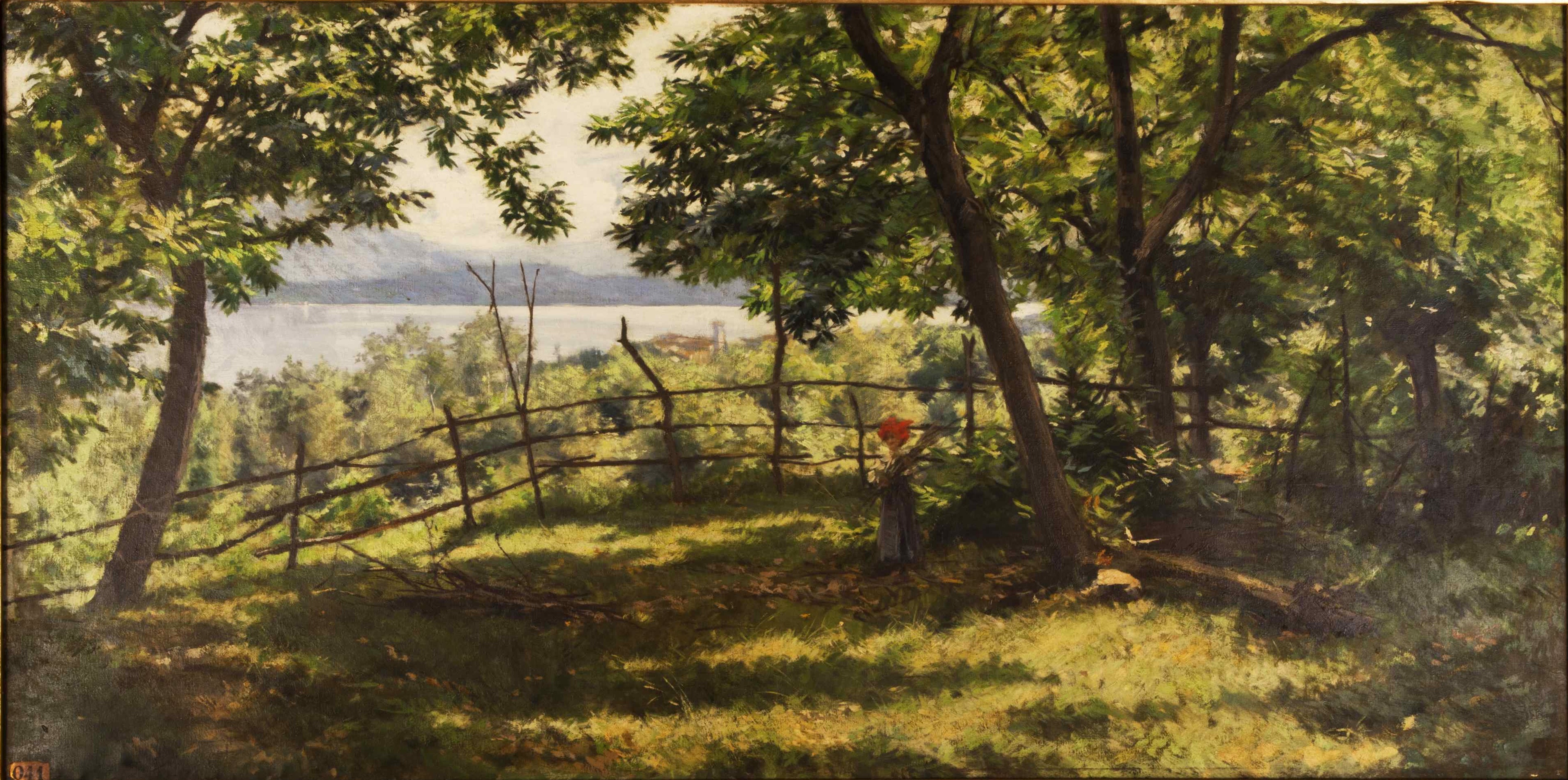 Il lago Maggiore dal Mottarone, Paesaggio, veduta del Lago Maggiore dal Mottarone (dipinto) di Boggiani, Guido - ambito italiano (ultimo quarto XIX)