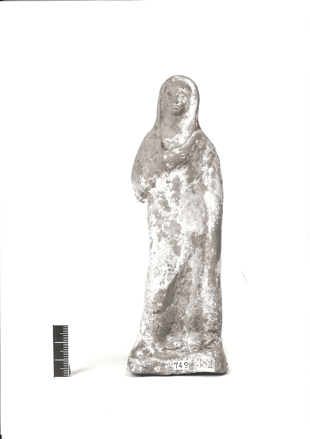 statuetta, votiva/ maschile (II a.C)