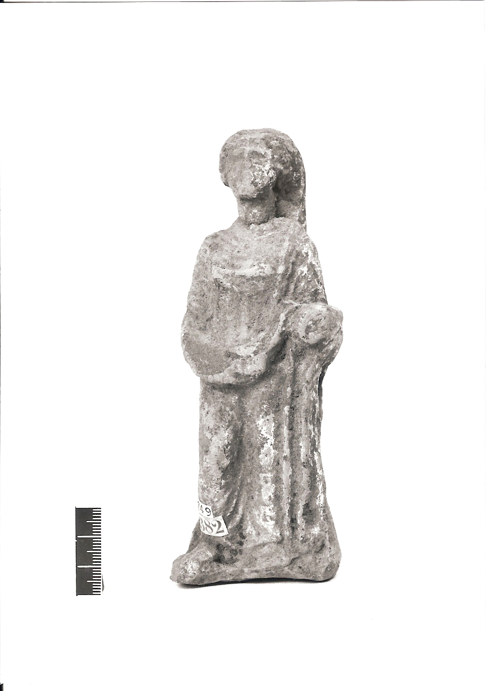 statuetta, votiva/ femminile (prima metà III a.C)