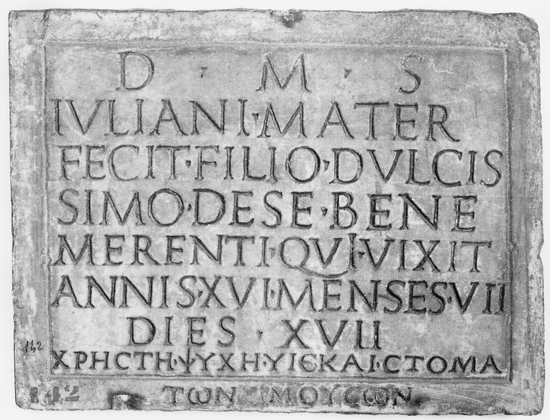 lastra, funeraria (III-IV d.C)
