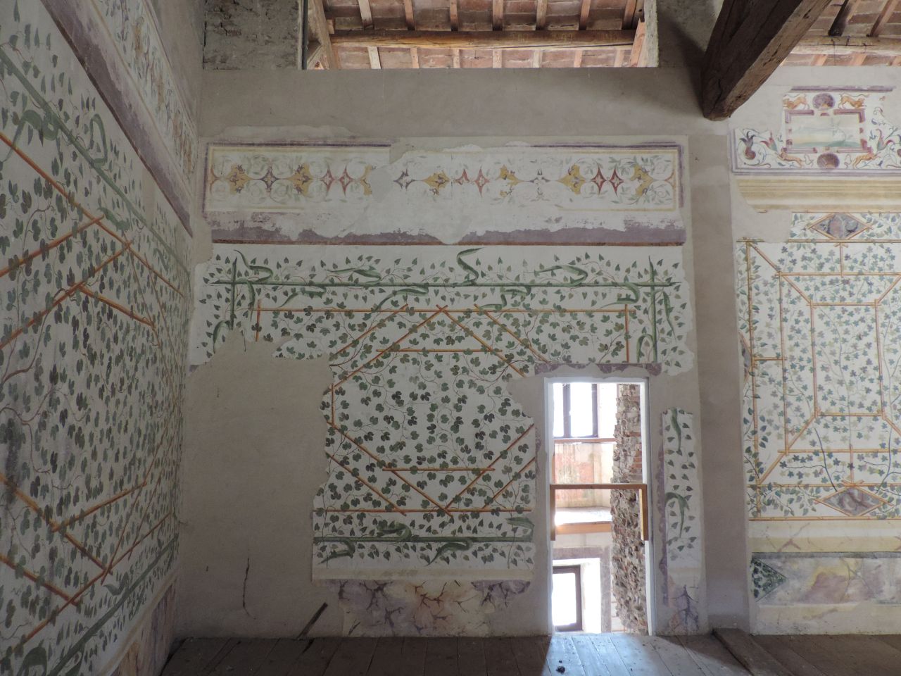 decorazione pittorica, complesso decorativo - scuola mantovana (seconda metà sec. XVI)