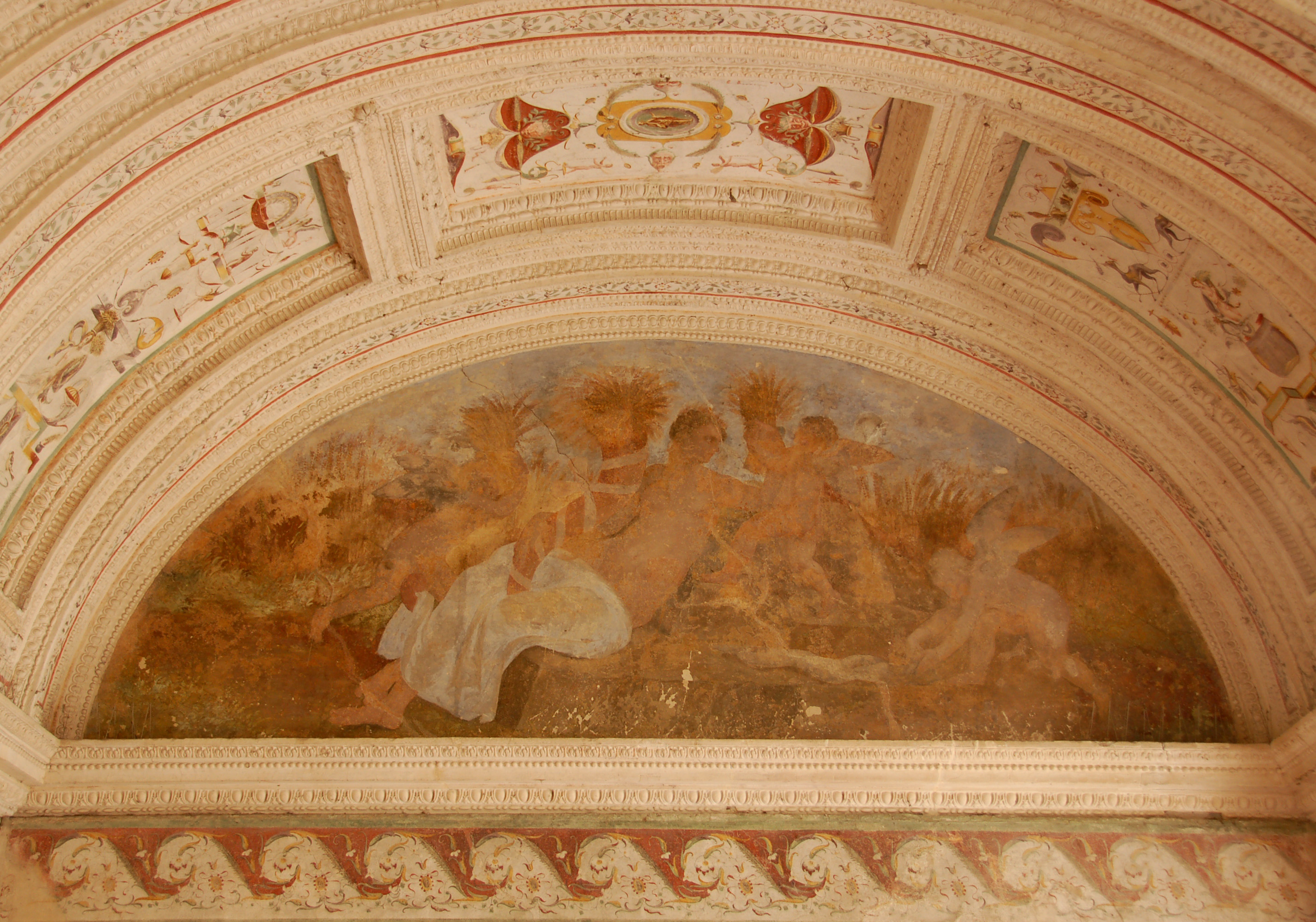 dipinto murale - scuola mantovana (seconda metà sec. XVI)