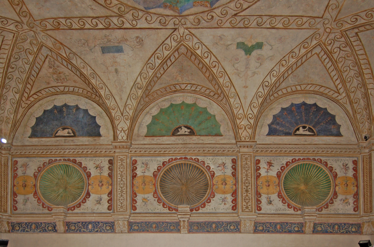 decorazione plastico-pittorica, elemento d'insieme di Giulio Romano, Anselmo Guazzi, Andrea Conti (attribuito), Conti Biagio (attribuito) (secondo quarto sec. XVI)