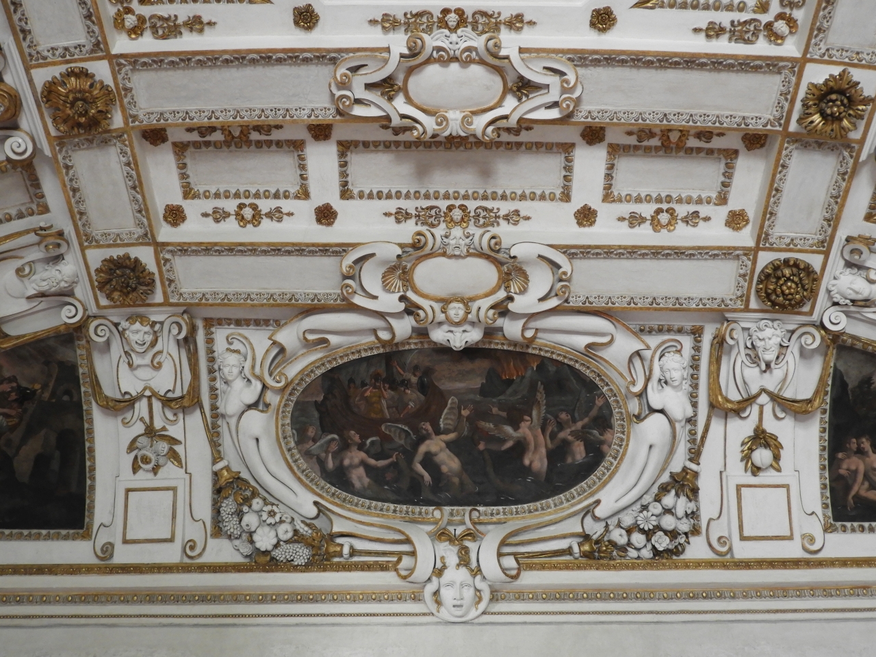 Sirene (dipinto murale) di Viani, Antonio Maria (cerchia) (primo quarto sec. XVII)
