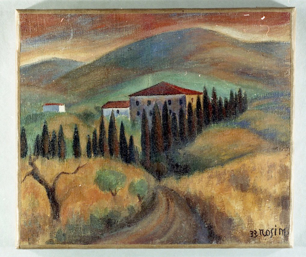 paesaggio (dipinto, opera isolata) di Rosi Mino (sec. XX)