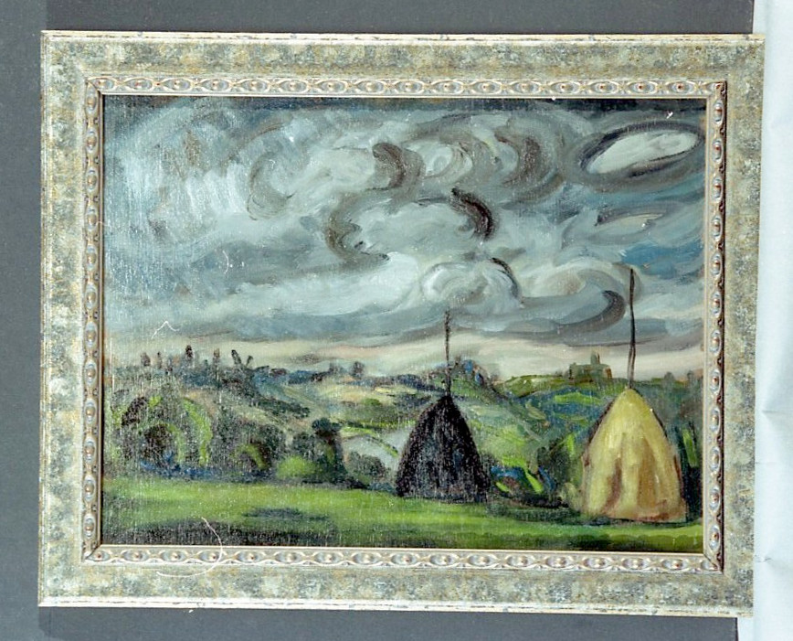 Pagliai, Paesaggio campestre (dipinto, opera isolata) di Rosi Mino (sec. XX)