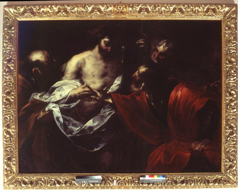 incredulità di San Tommaso (dipinto) di Castello Valerio (sec. XVII)