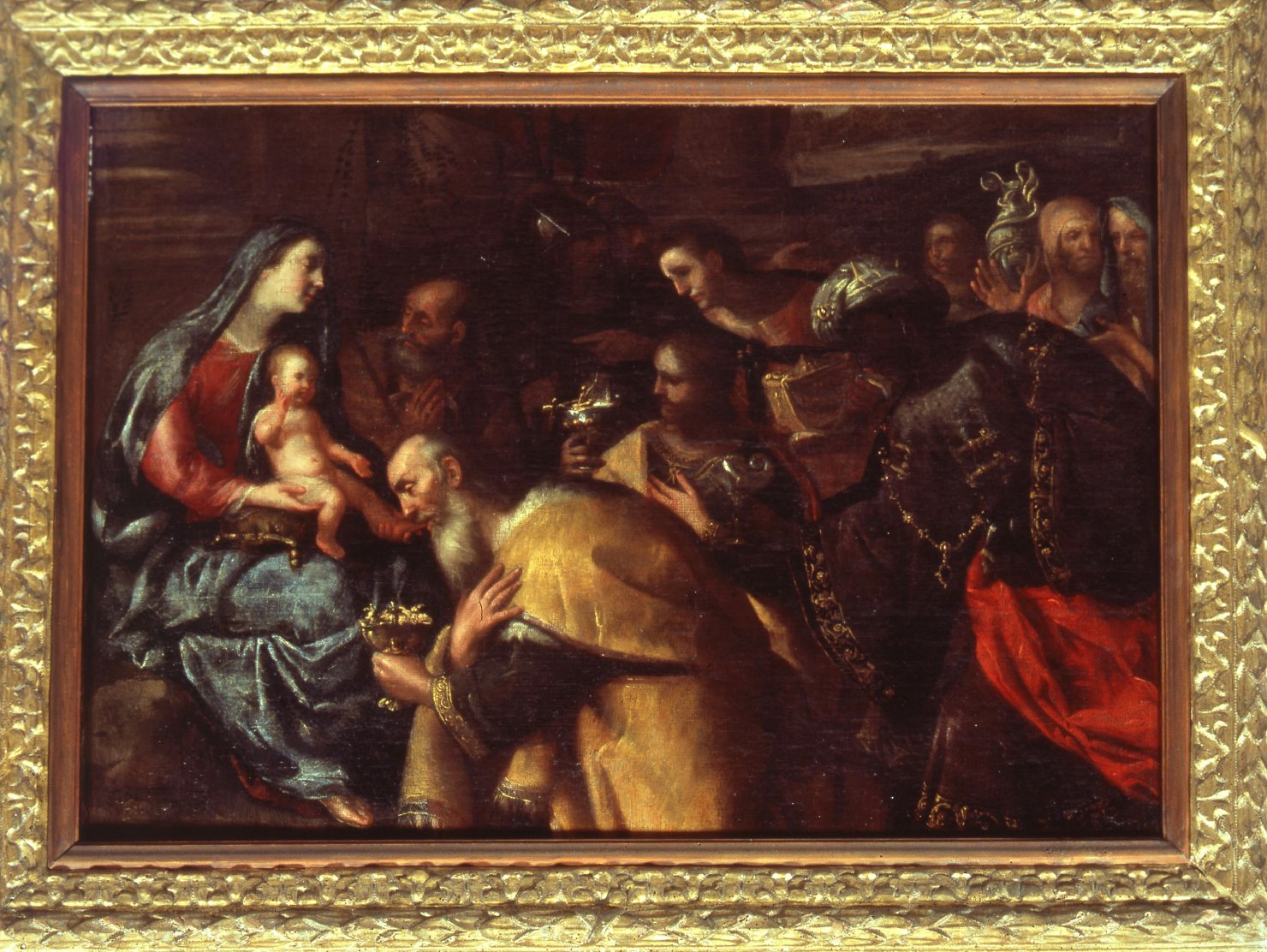 adorazione dei Re Magi (dipinto) - ambito italiano (sec. XVI)