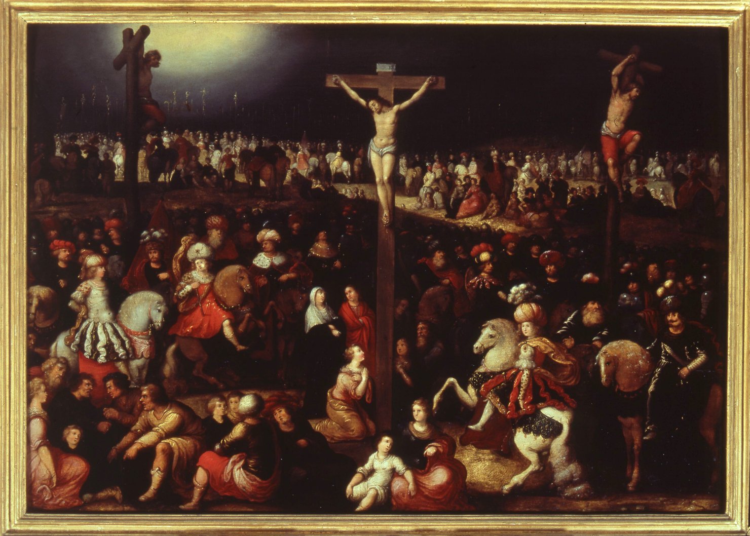Crocifissione (dipinto) di Francken Frans il Giovane (attribuito) (sec. XVII)