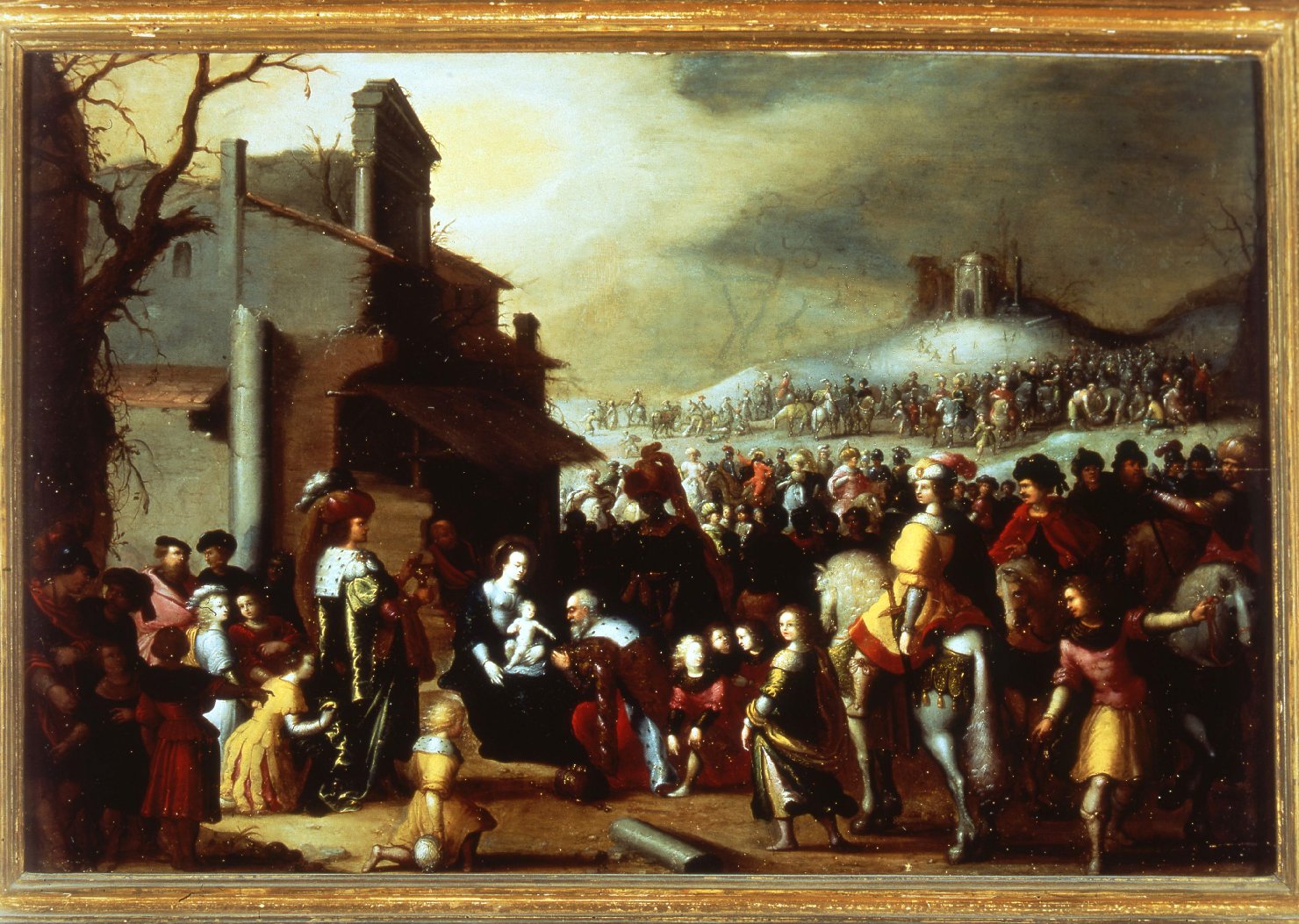 adorazione dei Re Magi (dipinto) di Francken Frans il Giovane (attribuito) (sec. XVII)