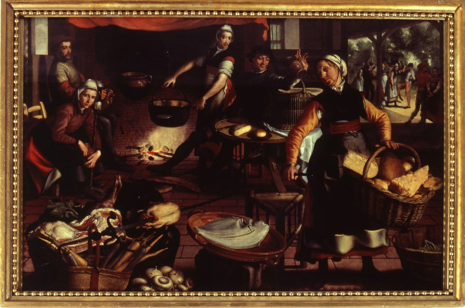 Cucina (dipinto) di Aertsen Pieter (attribuito) (sec. XVI)