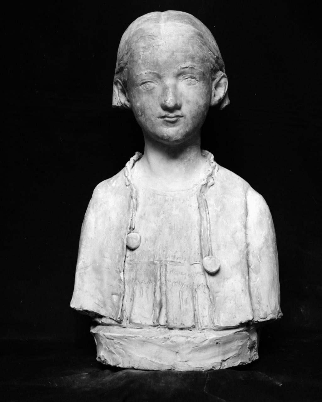 Ritratto di bambina (scultura, opera isolata) di Griselli Italo Orlando (sec. XX)