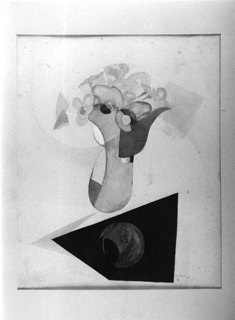 Vaso di fiori (dipinto, opera isolata) di Griselli Italo Orlando (sec. XX)
