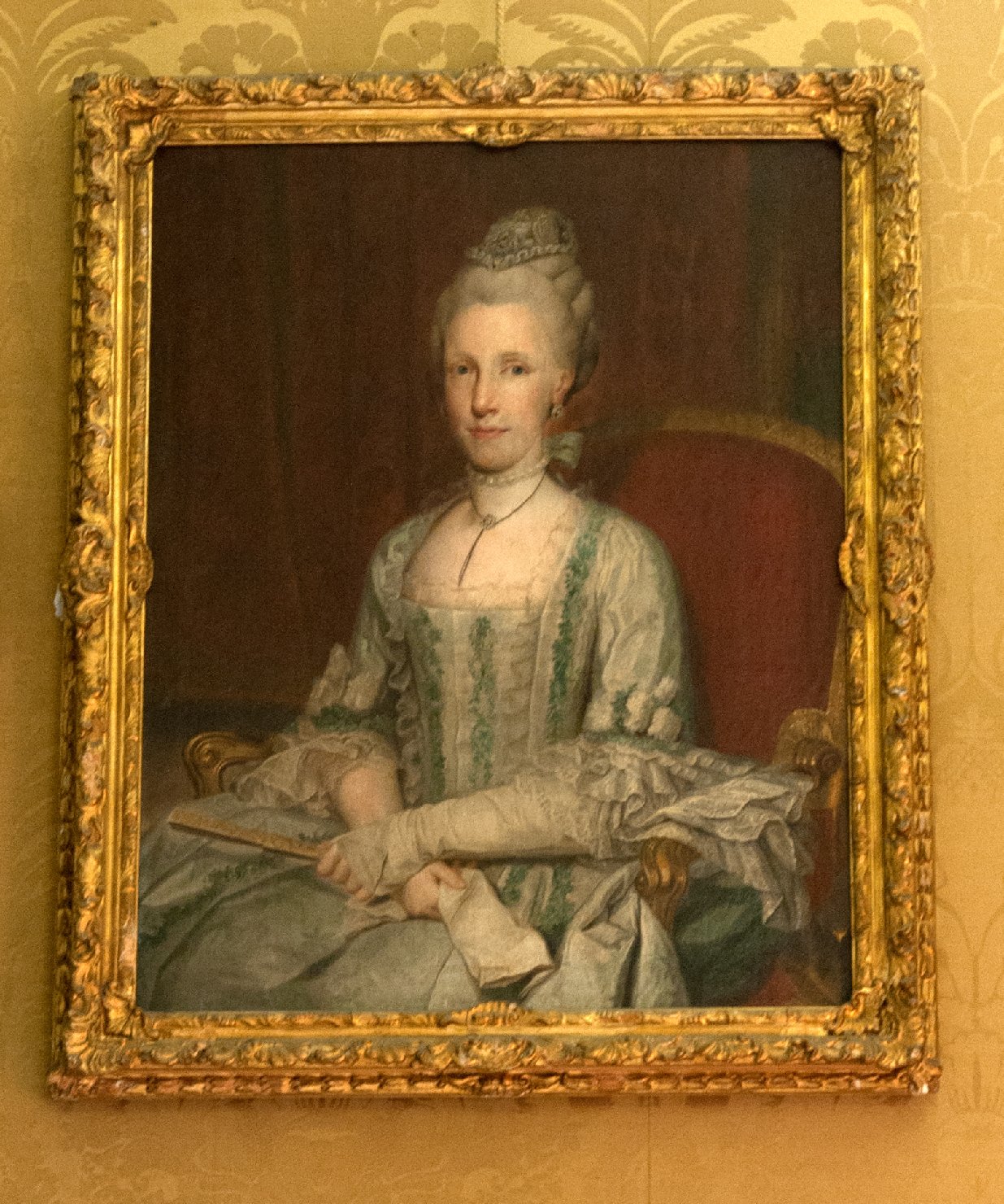ritratto di Maria Luisa di Borbone, moglie del Granduca Pietro Leopoldo I (dipinto) di Giuria Vincenzo (sec. XVIII)
