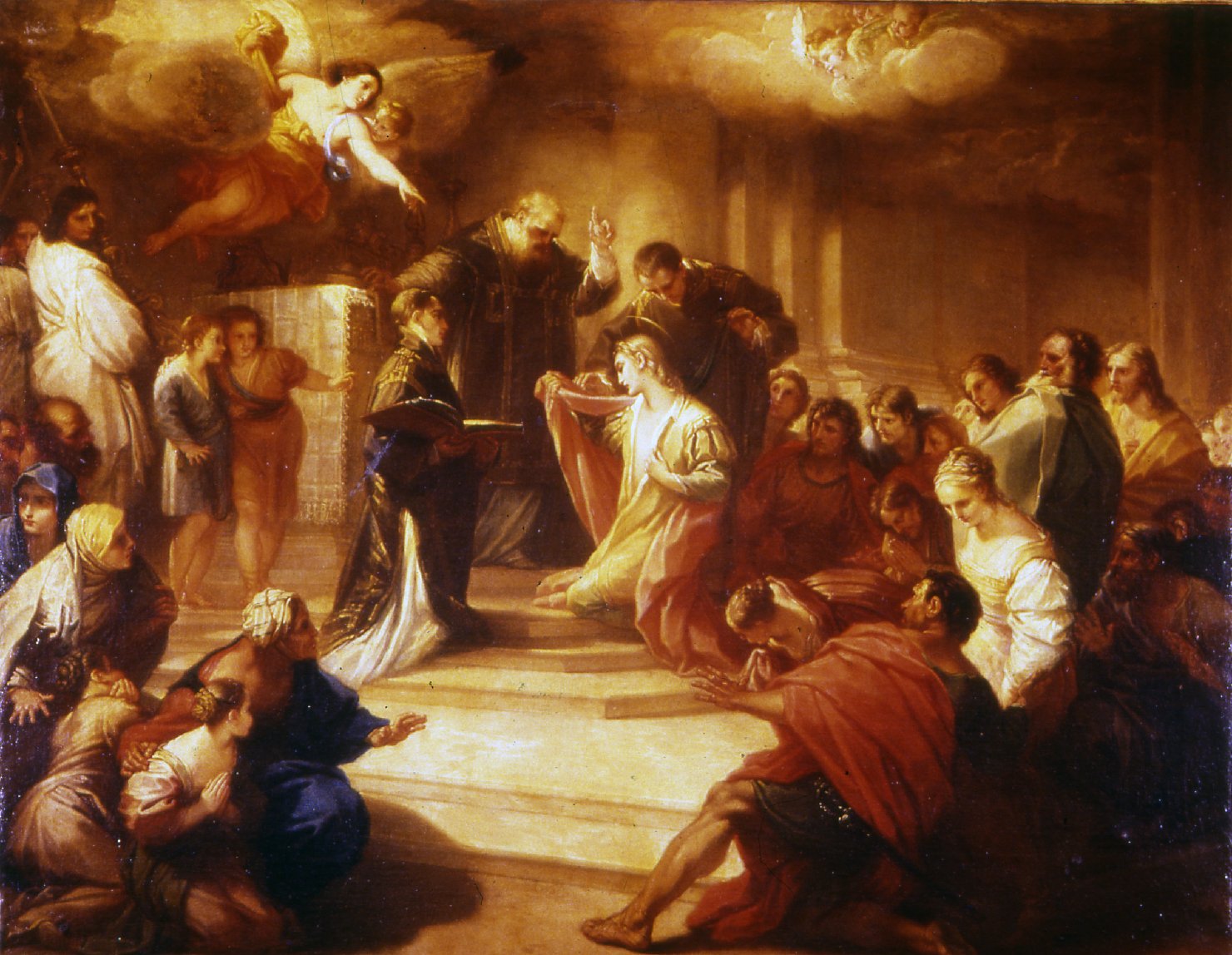 Vestizione di San Ranieri (dipinto) di Luti Benedetto (fine/ inizio secc. XVII/ XVIII)