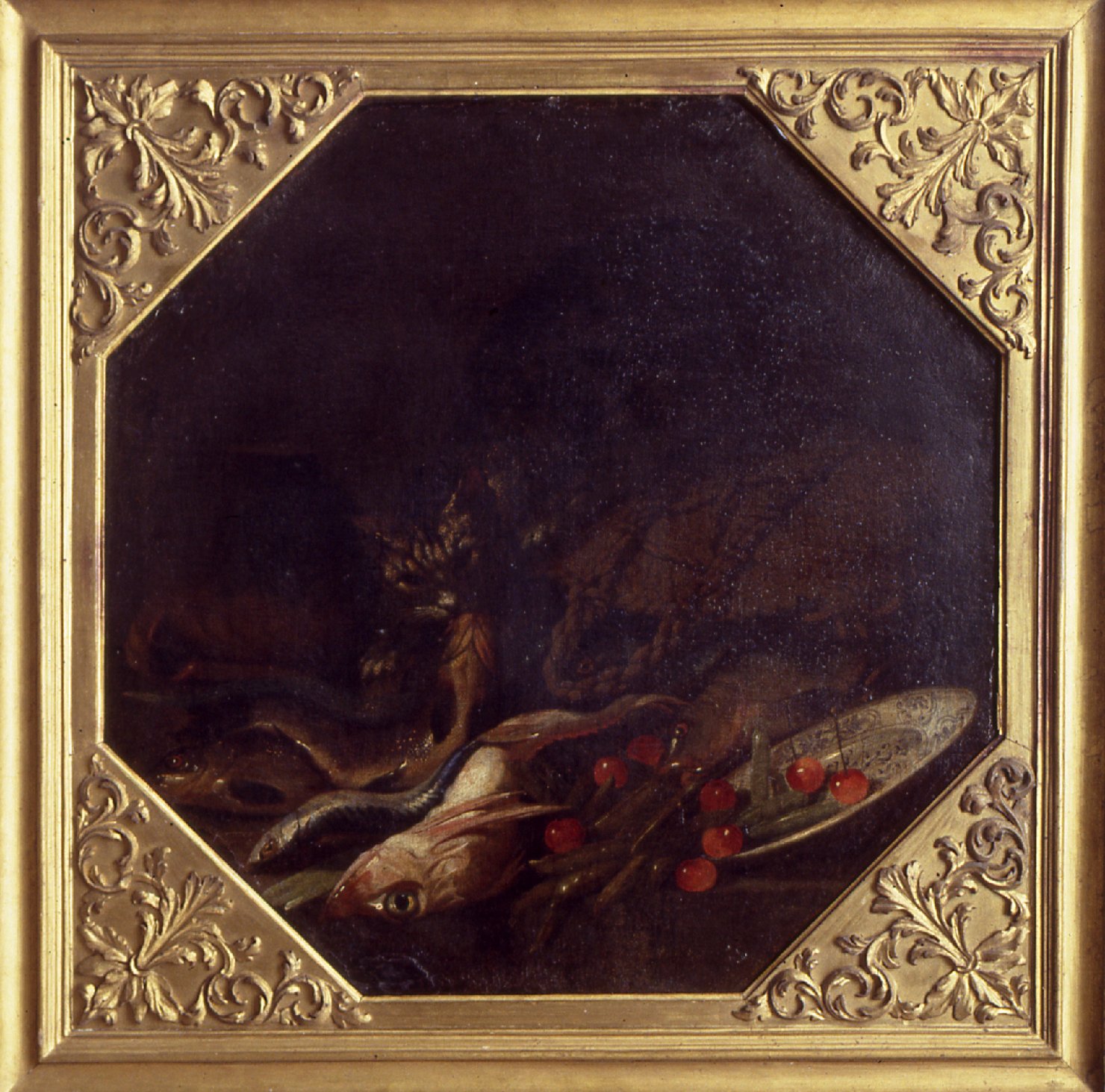 Natura morta con pesci (dipinto) - ambito Europa settentrionale (sec. XVII)