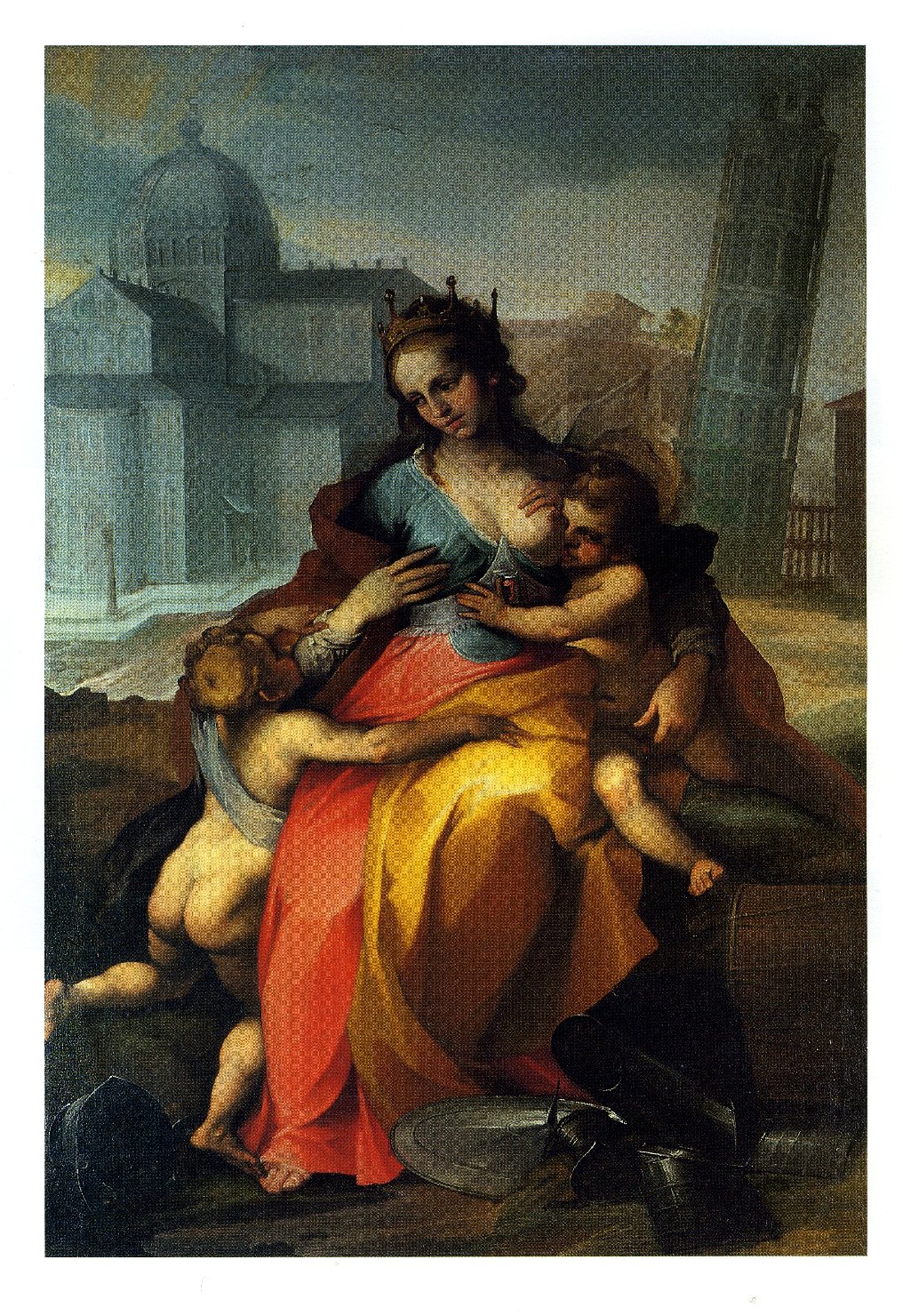 Allegoria di Pisa (dipinto) di Salimbeni Ventura detto Bevilacqua (sec. XVII)