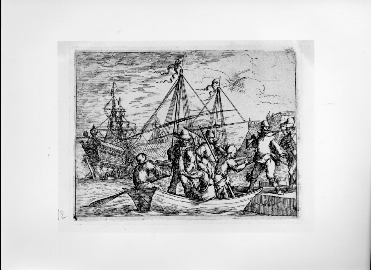 Marinai, marinai (stampa) di Baur Johann Wilhelm (secondo quarto sec. XVII)
