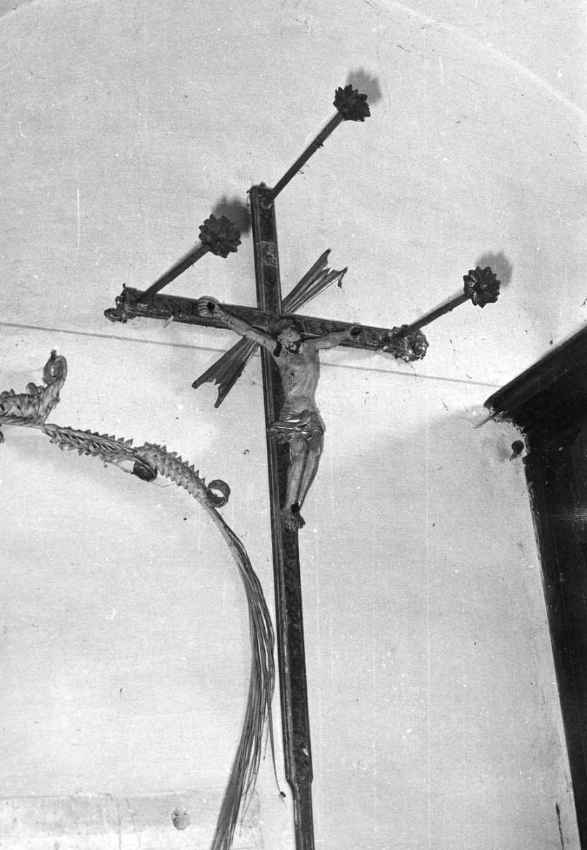 Cristo crocifisso (croce di confraternita) - ambito locale (sec. XVIII)