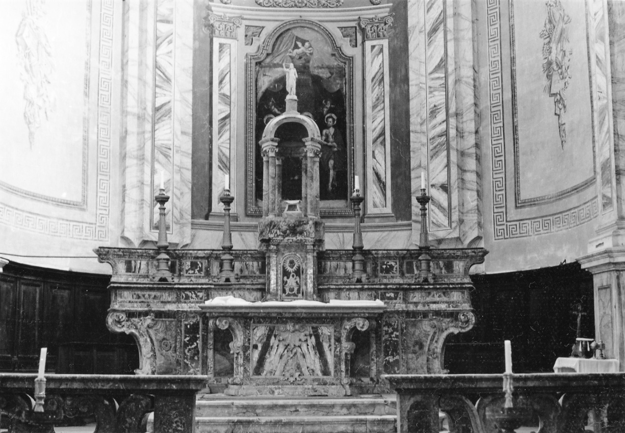 altare maggiore, opera isolata di Colombara Apollonio (attribuito) (sec. XVIII)