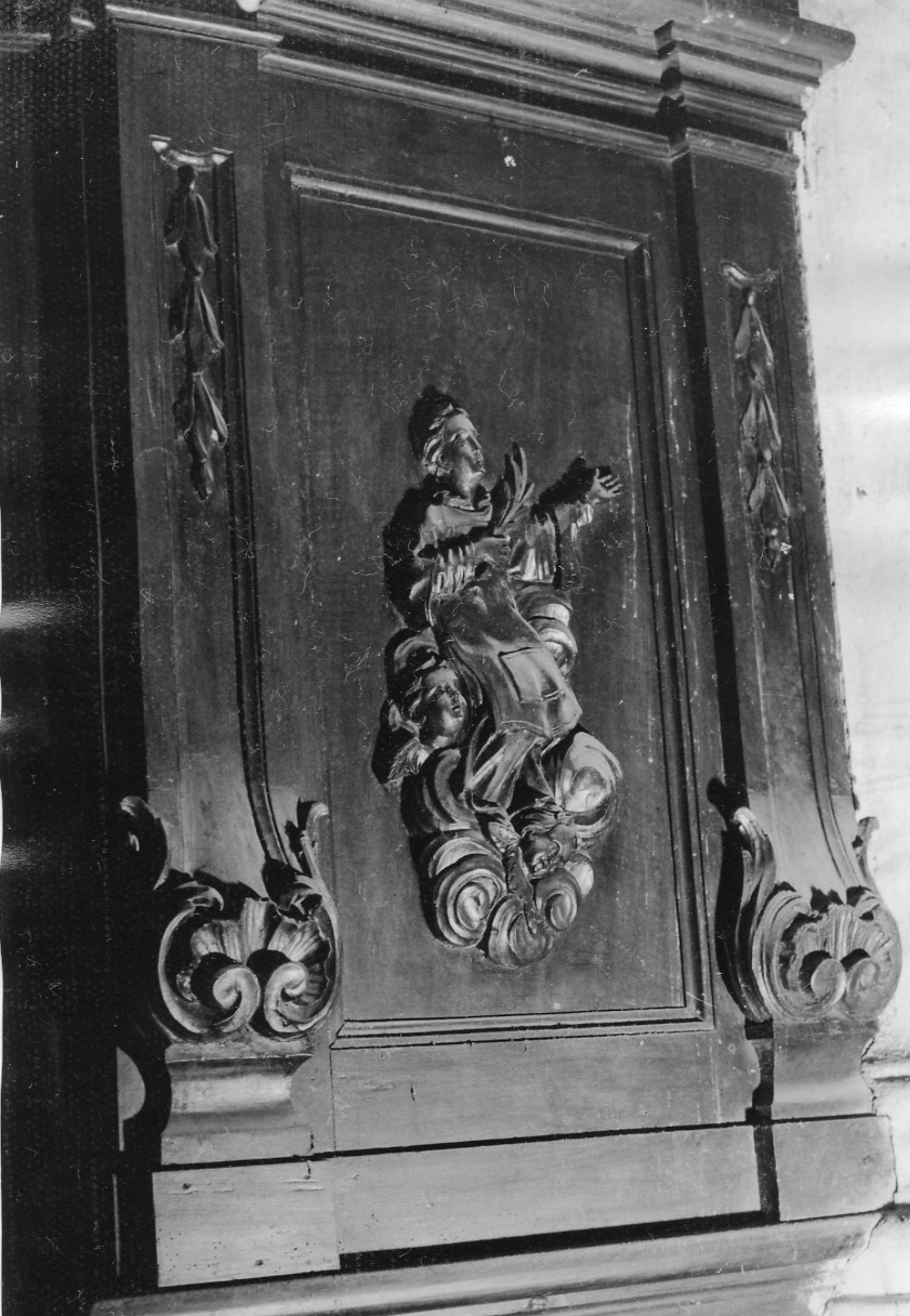 San Vincenzo in gloria (pannello decorativo, elemento d'insieme) - bottega piemontese (sec. XVIII)