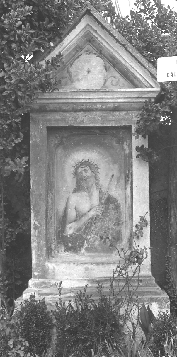 Cristo coronato di spine (dipinto murale, elemento d'insieme) - ambito piemontese (seconda metà sec. XIX)