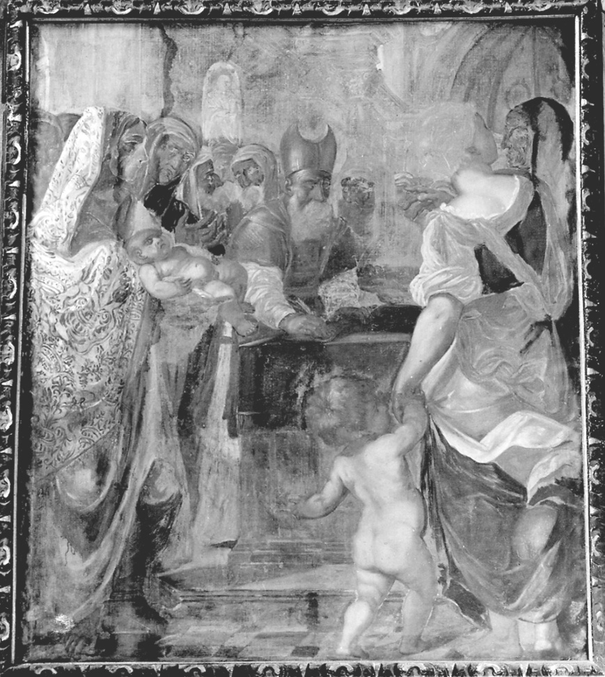 presentazione di Gesù al tempio (dipinto, opera isolata) - ambito della Valsesia (sec. XVII)