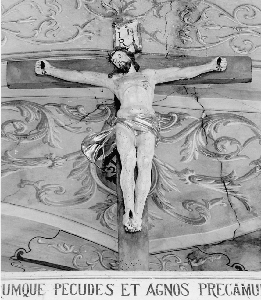 Cristo crocifisso (crocifisso, opera isolata) - ambito della Valsesia (sec. XVIII)