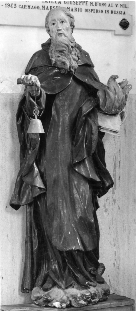 SANT'ANTONIO ABATE (statua, opera isolata) - bottega lombardo-piemontese (seconda metà sec. XVII)