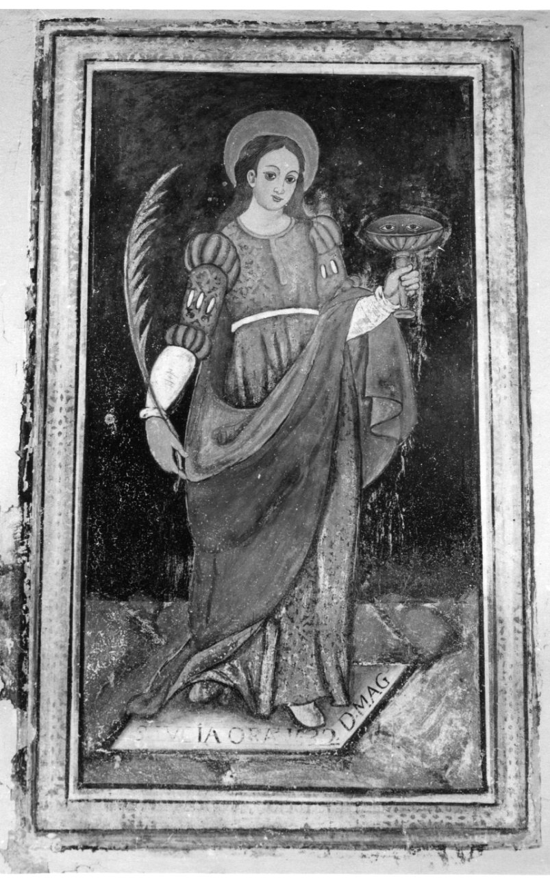 SANTA LUCIA (dipinto murale, elemento d'insieme) di Arigone Giovanni (cerchia) (secondo quarto sec. XVII)