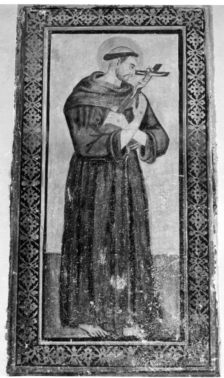 San Francesco d'Assisi (dipinto murale, elemento d'insieme) di Arigone Giovanni (cerchia) (secondo quarto sec. XVII)