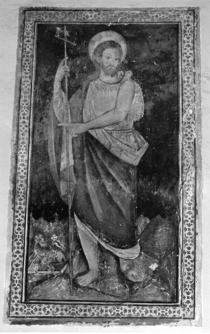 SAN GIOVANNI BATTISTA (dipinto murale, elemento d'insieme) di Arigone Giovanni (cerchia) (secondo quarto sec. XVII)