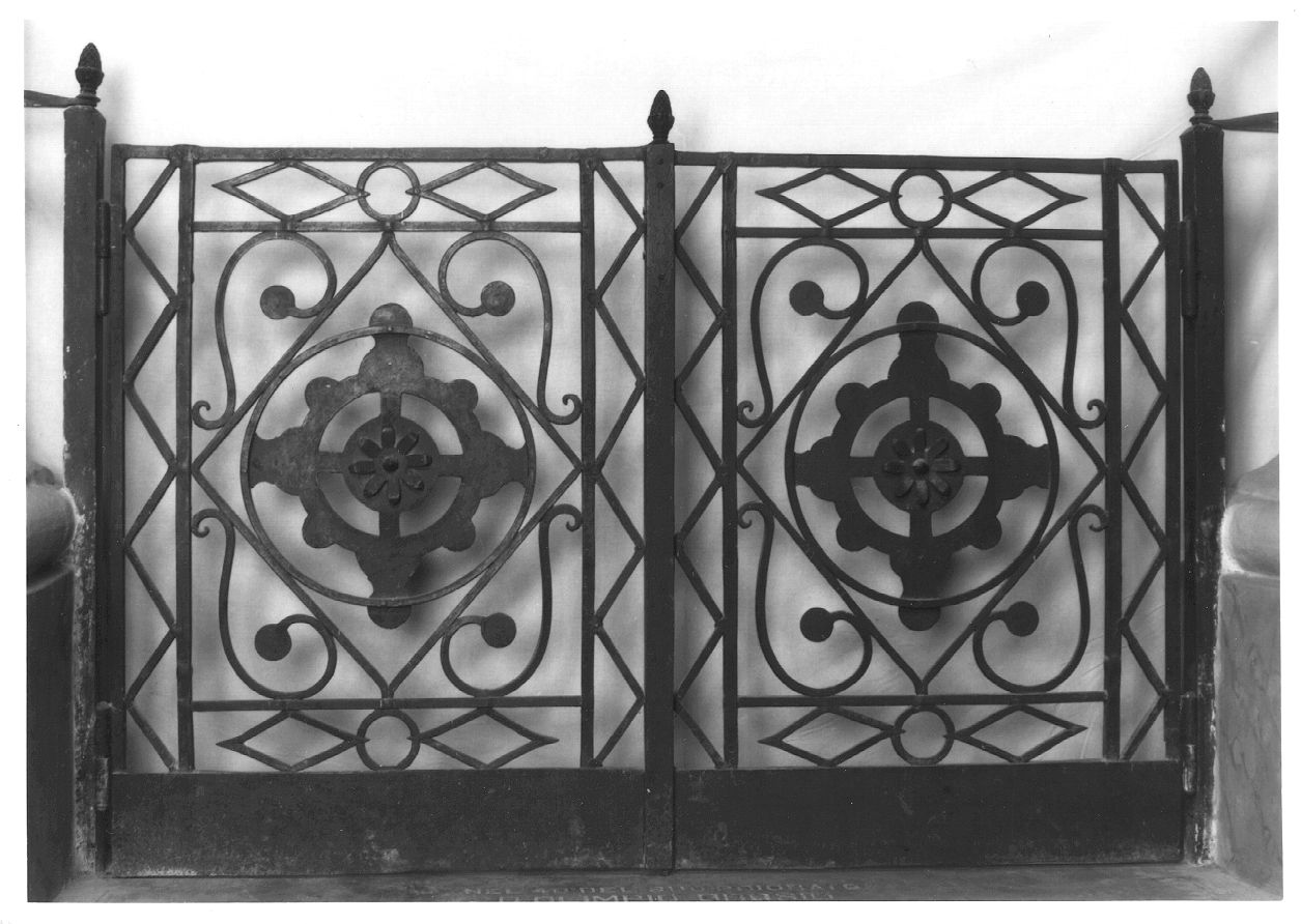 cancello, serie - bottega piemontese (seconda metà sec. XIX)