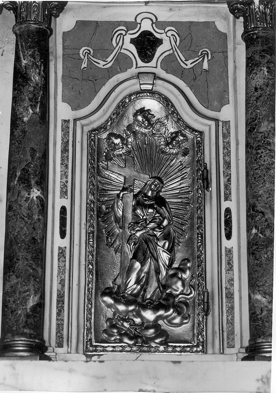 Madonna Immacolata (sportello di tabernacolo, elemento d'insieme) - bottega genovese (metà sec. XVIII)