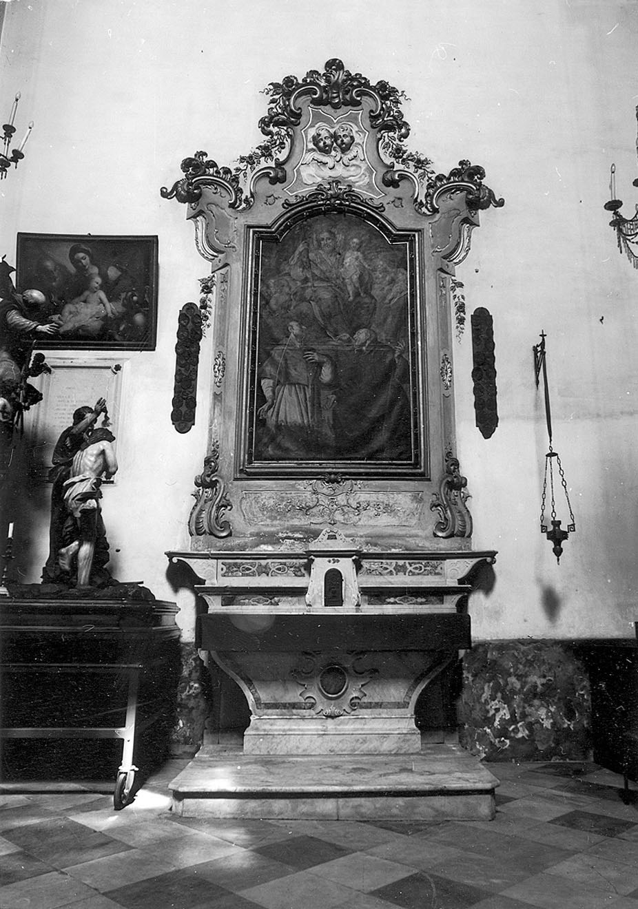 altare - a edicola, opera isolata - bottega ligure (metà sec. XVIII)