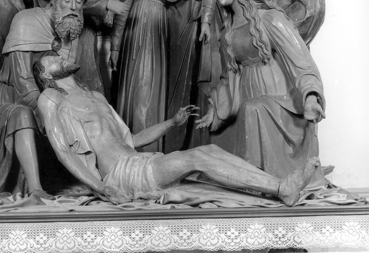 CRISTO DEPOSTO DALLA CROCE (statua, elemento d'insieme) - bottega lombarda (inizio sec. XVI)