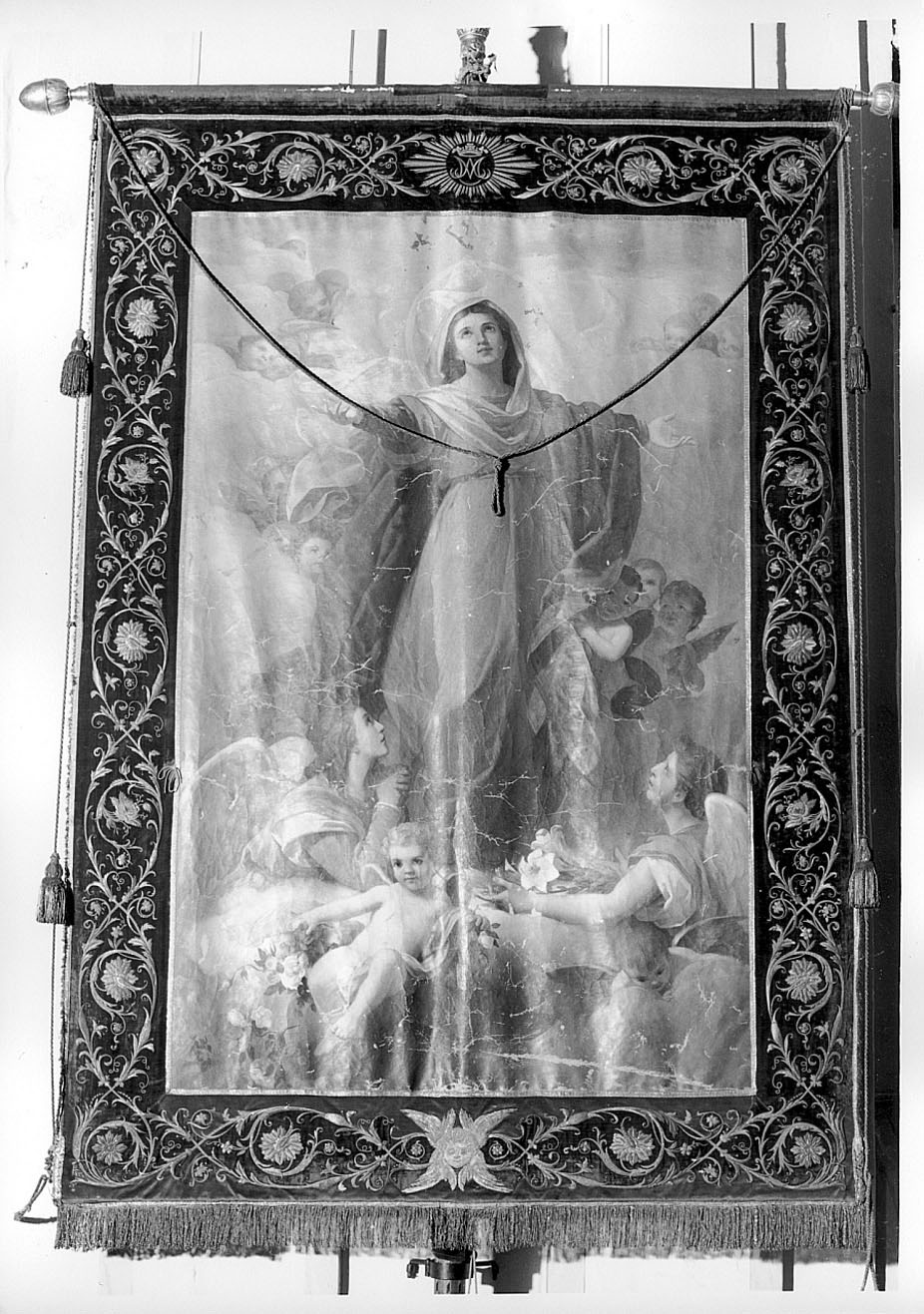 ASSUNZIONE DELLA MADONNA (dipinto, elemento d'insieme) di Barabino Nicolò (attribuito) (ultimo quarto sec. XIX)