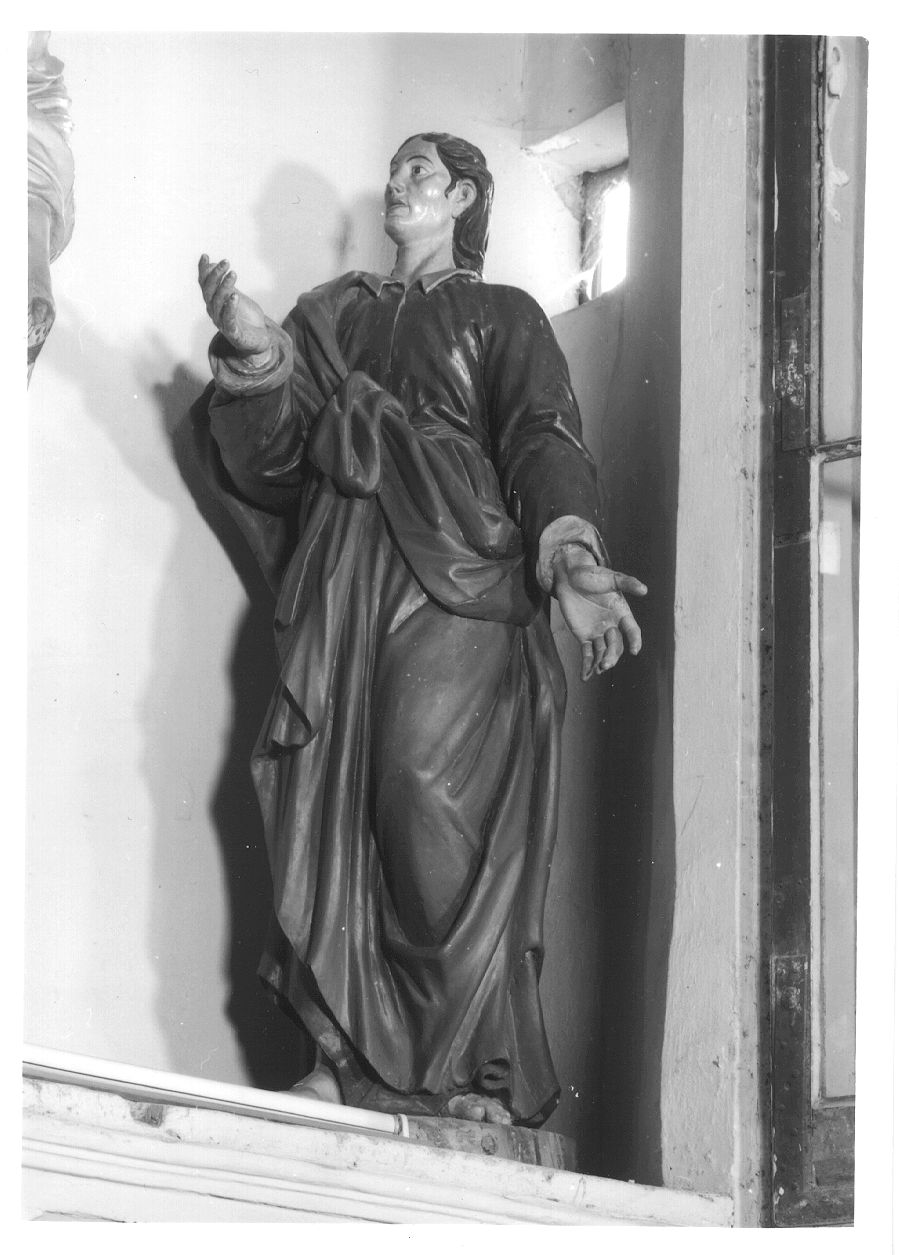 San Giovanni Evangelista (scultura, opera isolata) - bottega piemontese (fine sec. XVIII)