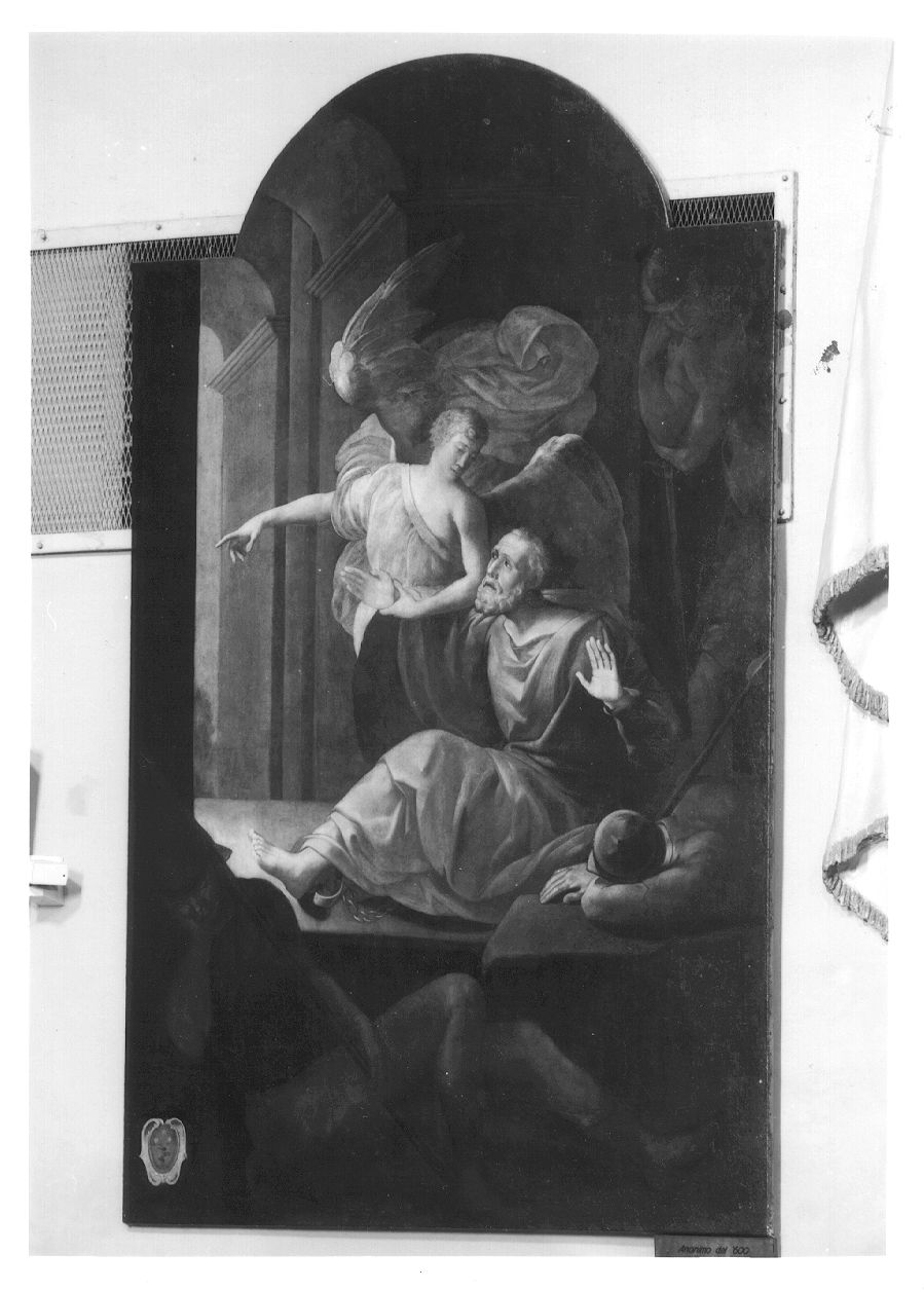San Pietro liberato dal carcere da un angelo (dipinto, opera isolata) - ambito lombardo (?) (fine/ inizio secc. XVII/ XVIII)