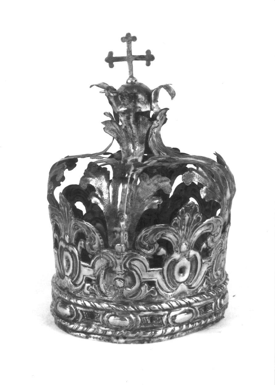 corona da statua, opera isolata - bottega piemontese (seconda metà sec. XVIII)