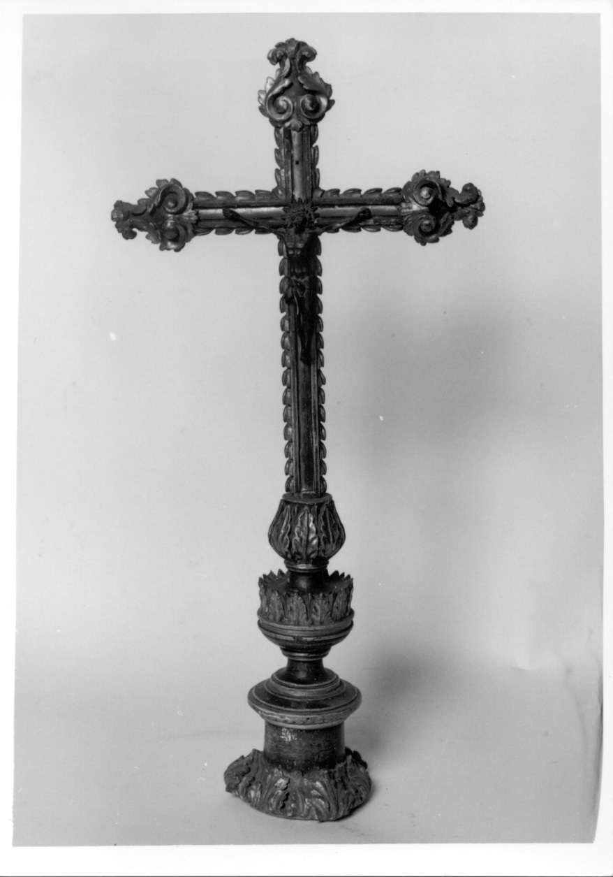 Cristo crocifisso (croce d'altare, opera isolata) - produzione piemontese (seconda metà sec. XIX)